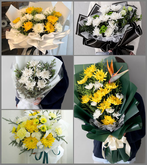 广东江门市开平市月山镇北二村白事花束代送